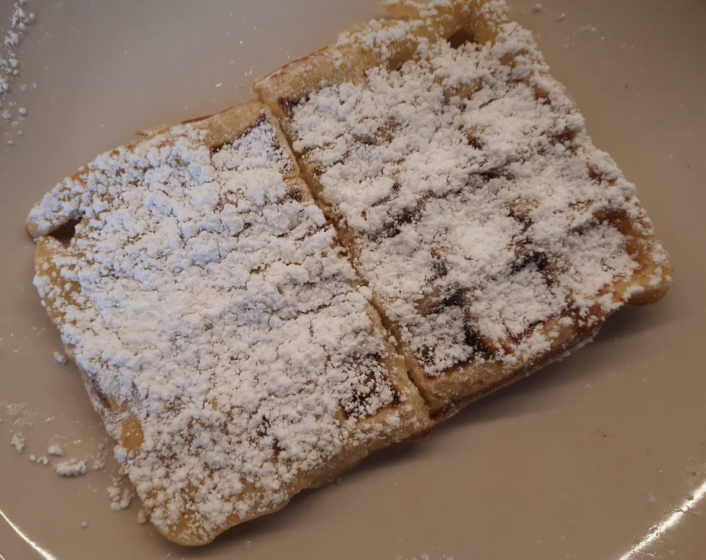 Fertige süße Kartoffelwaffeln