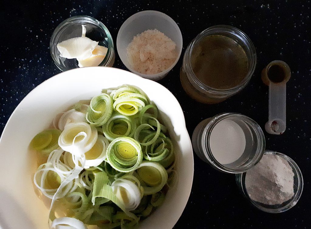 Zutaten fürs Lauchgratin Rezept